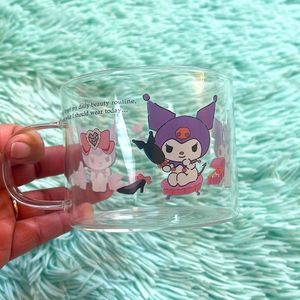 Sanrio Kuromi fashion glassware mug 18 oz